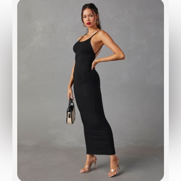 Vici Dresses & Skirts - Amiah Low Back Maxi Dress - Black